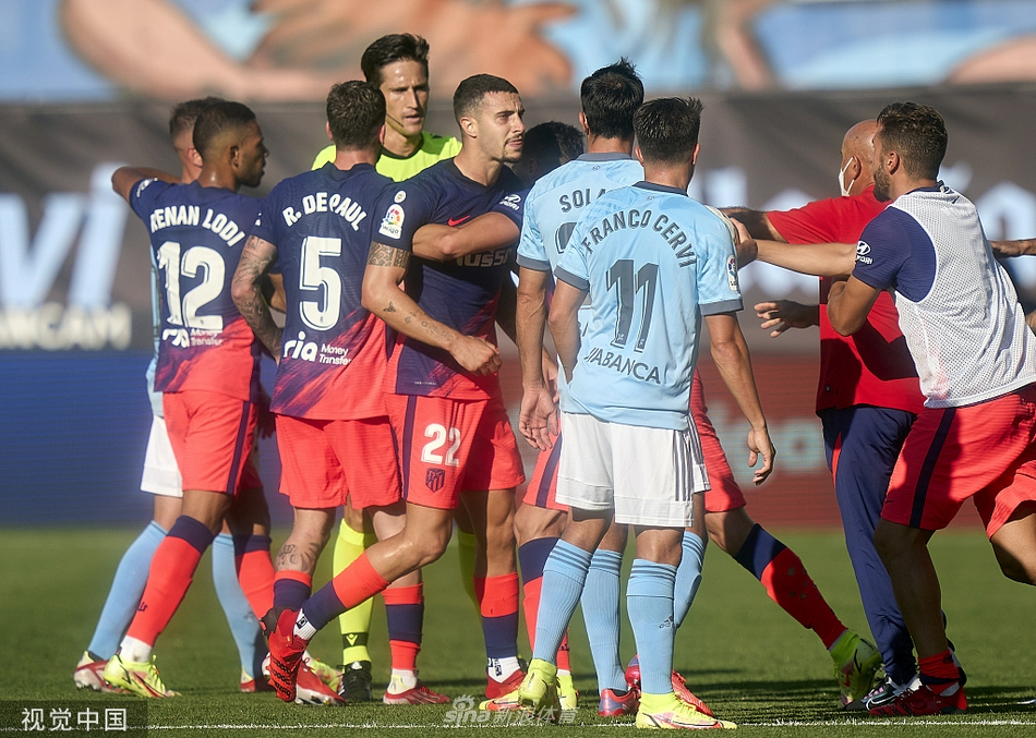 [西甲]科雷亚梅开二度 塞尔塔1-2马德里竞技