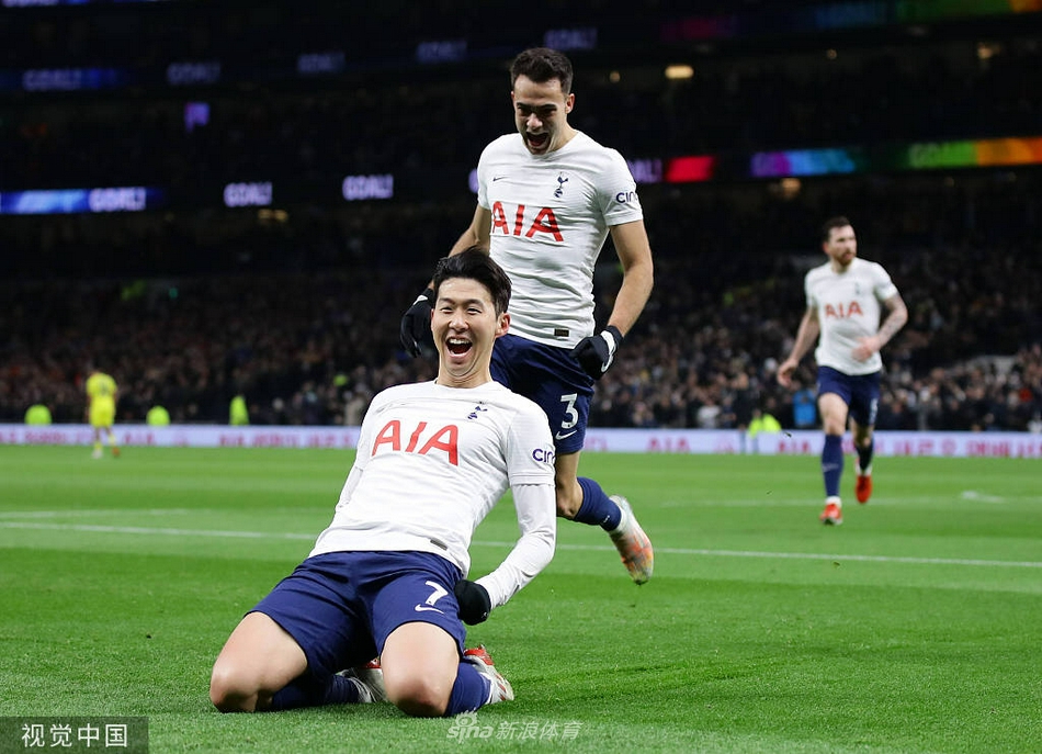 [英超]孙兴O进球 热刺2-0布伦特福德