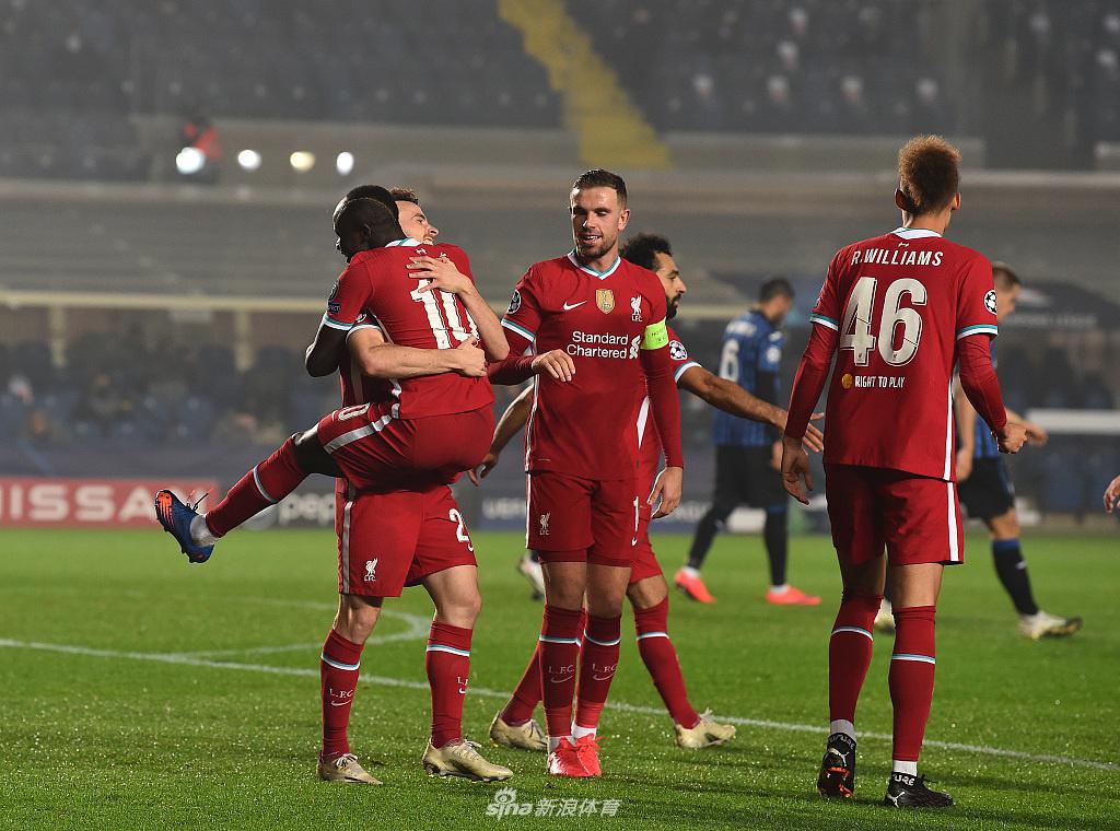 [欧冠]亚特兰大0-5利物浦 若塔帽子戏法