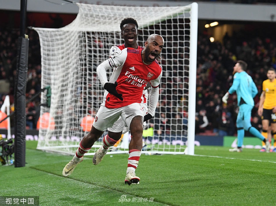 [英超]阿森纳2-1狼队 卡泽特补时绝杀