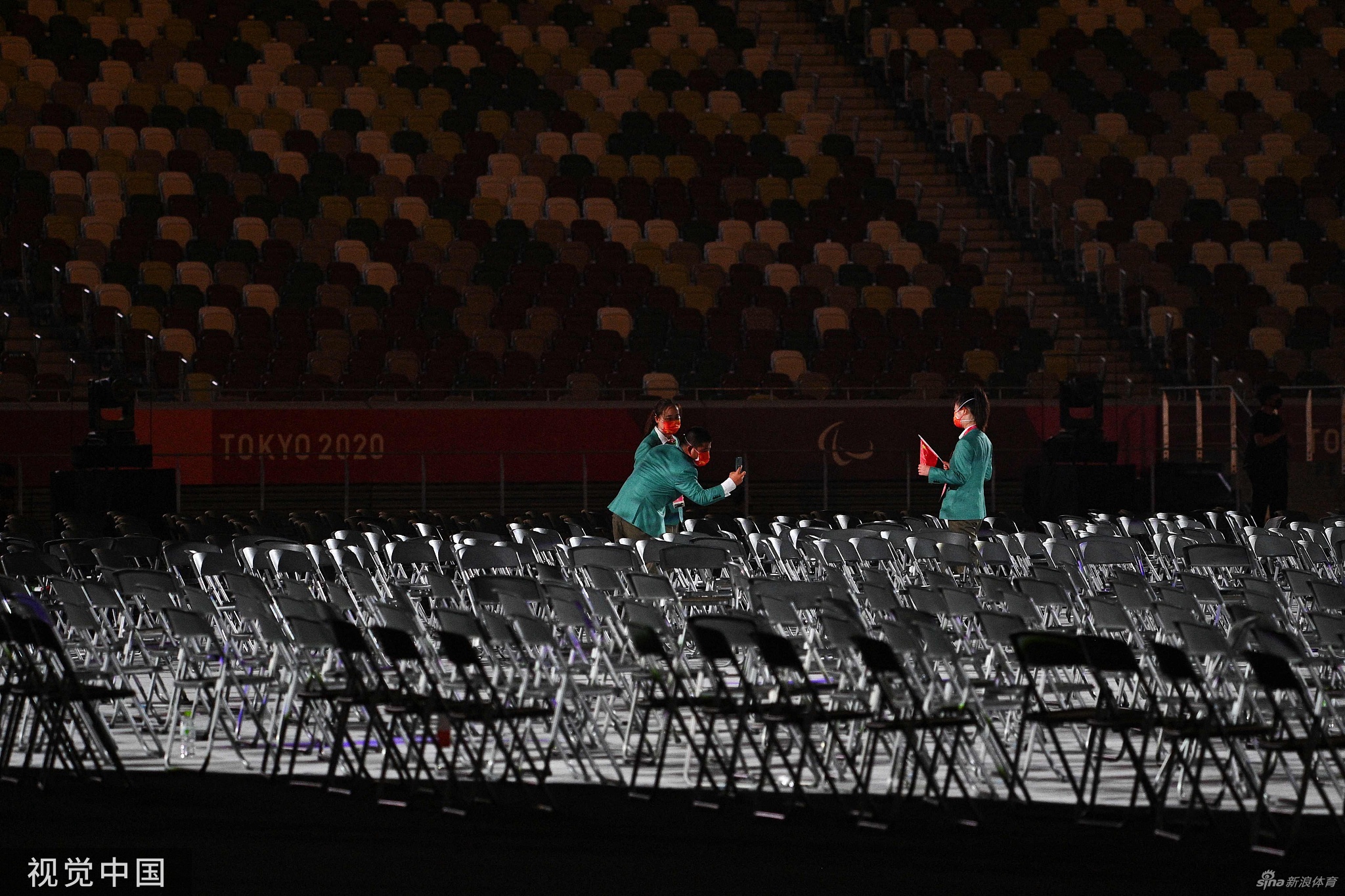 东京残奥会开幕式 中国代表团入场