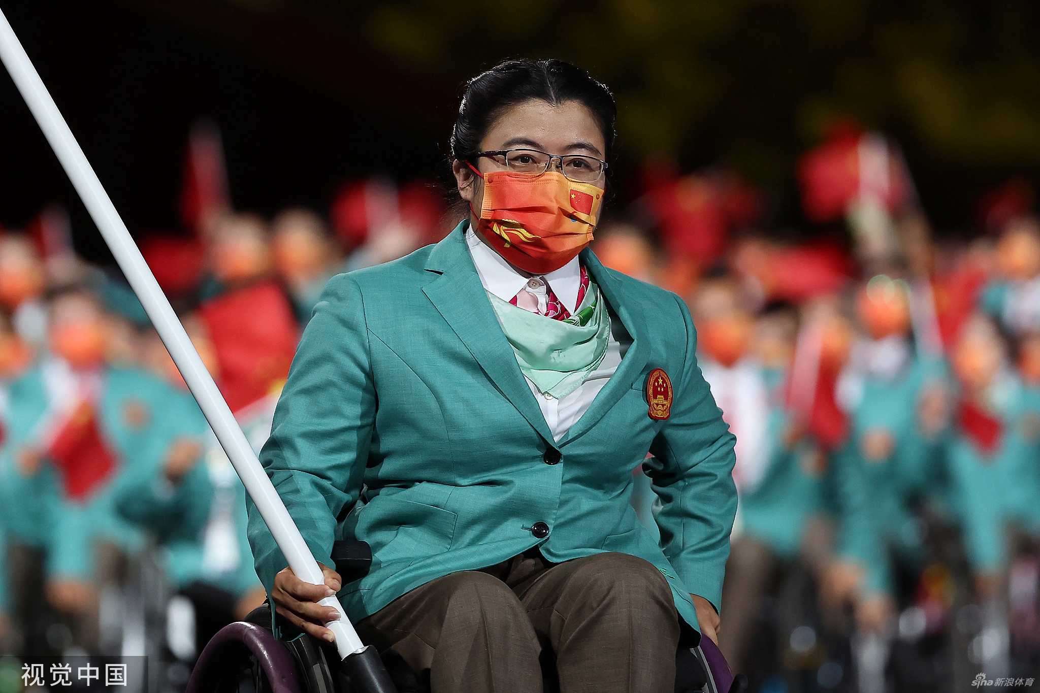 东京残奥会开幕式 中国代表团入场