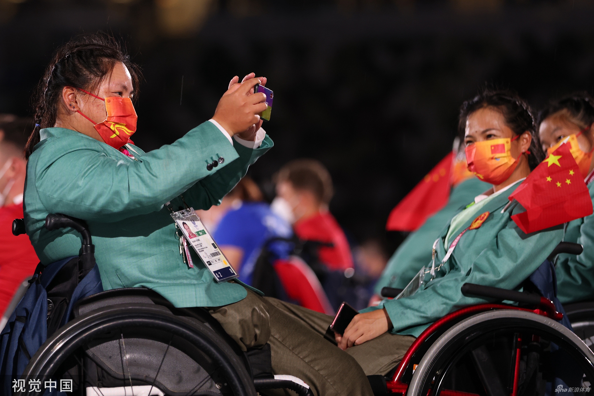 东京残奥会开幕式 中国代表团入场