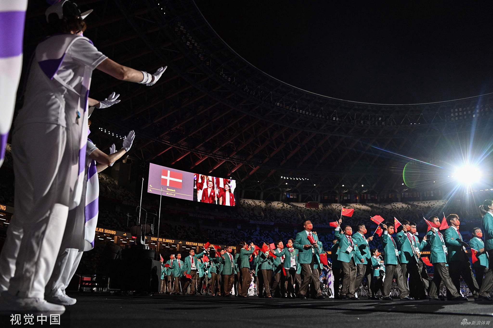 东京残奥会开幕式 中国代表团入场