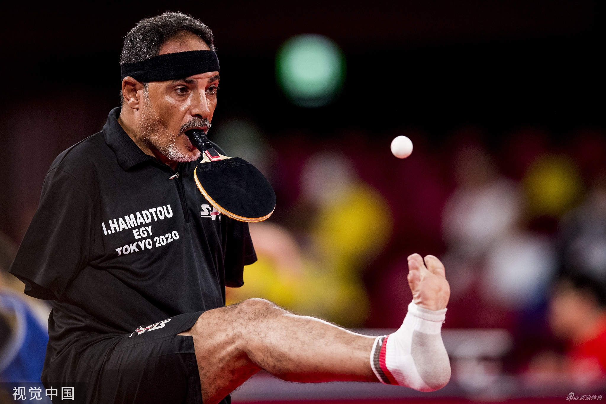 残奥唯一用嘴打乒乓球的运动员