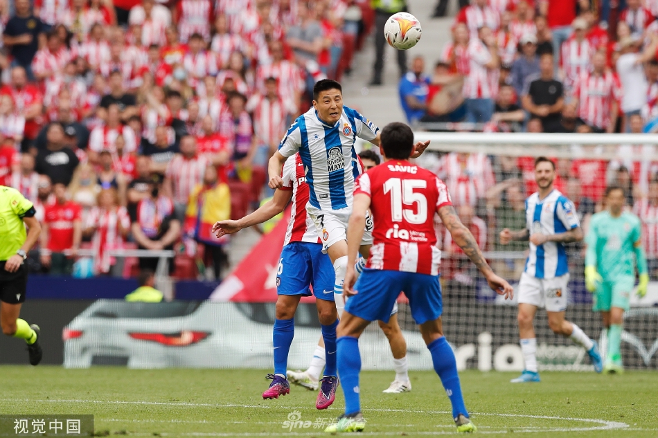 [西甲]马竞2-1西班牙人 武磊替补出场