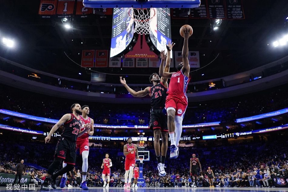 [NBA季后赛]猛龙97-112负76人