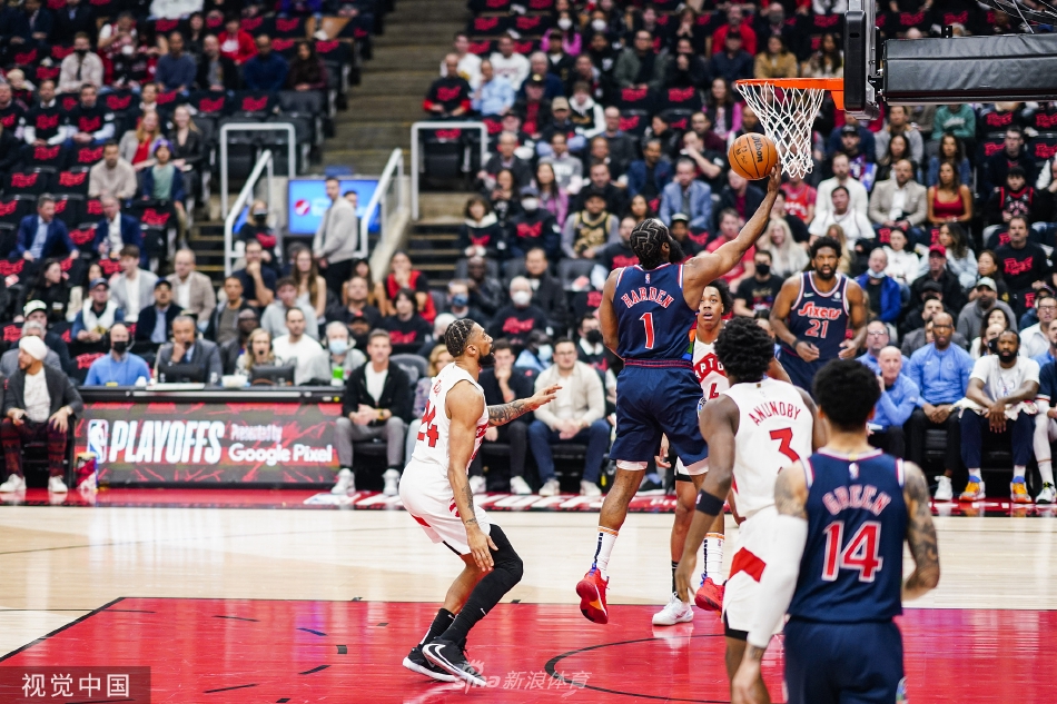 [NBA季后赛]76人132-97猛龙