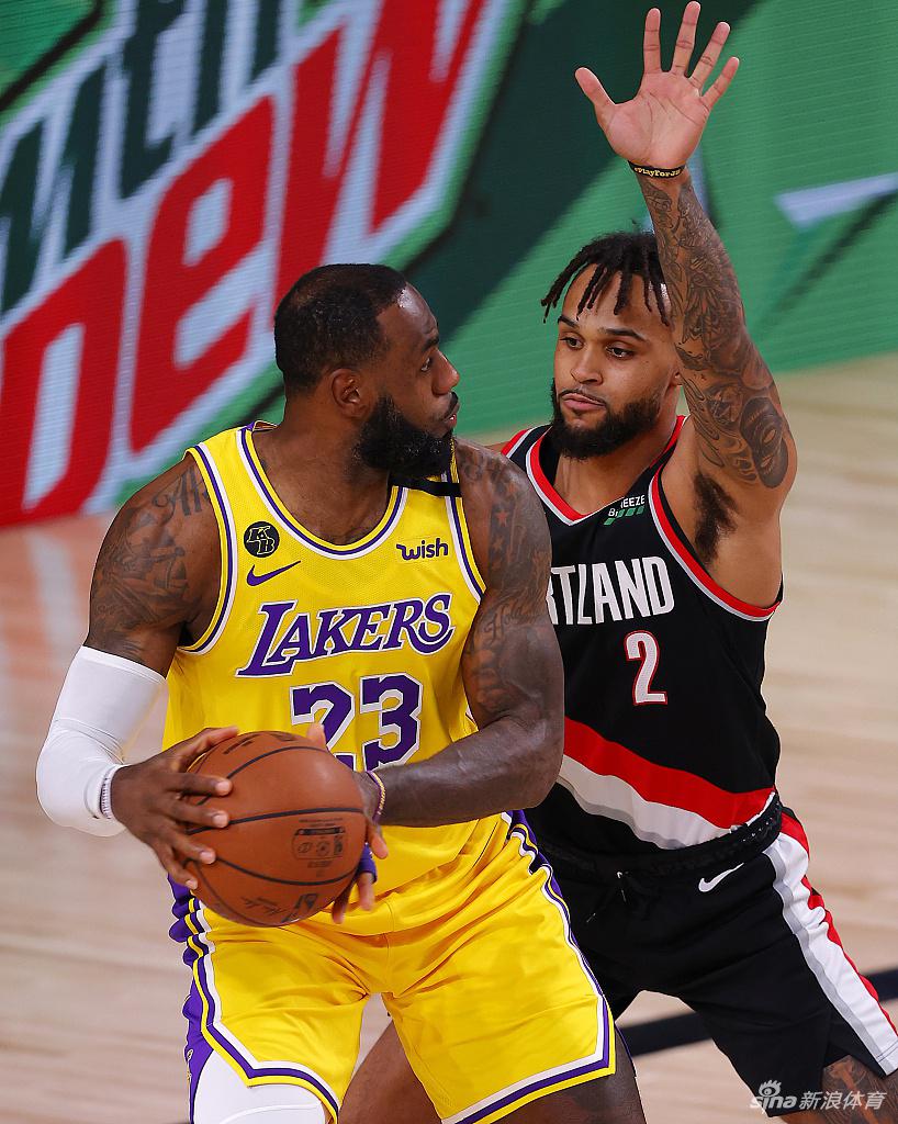 [NBA季后赛]开拓者100-93湖人 利拉德34分力压詹姆斯