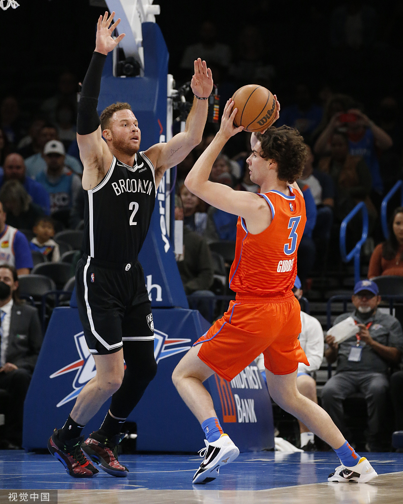 [NBA常规赛]篮网120-96雷霆