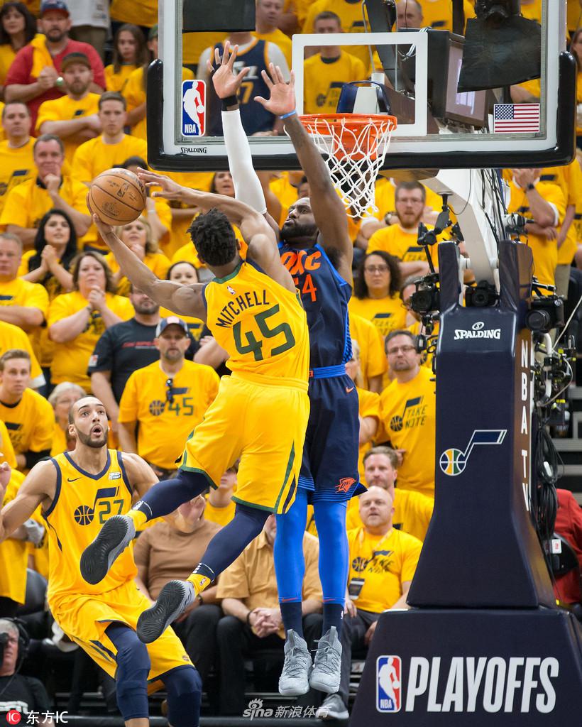 [季后赛]爵士总分4比2淘汰雷霆