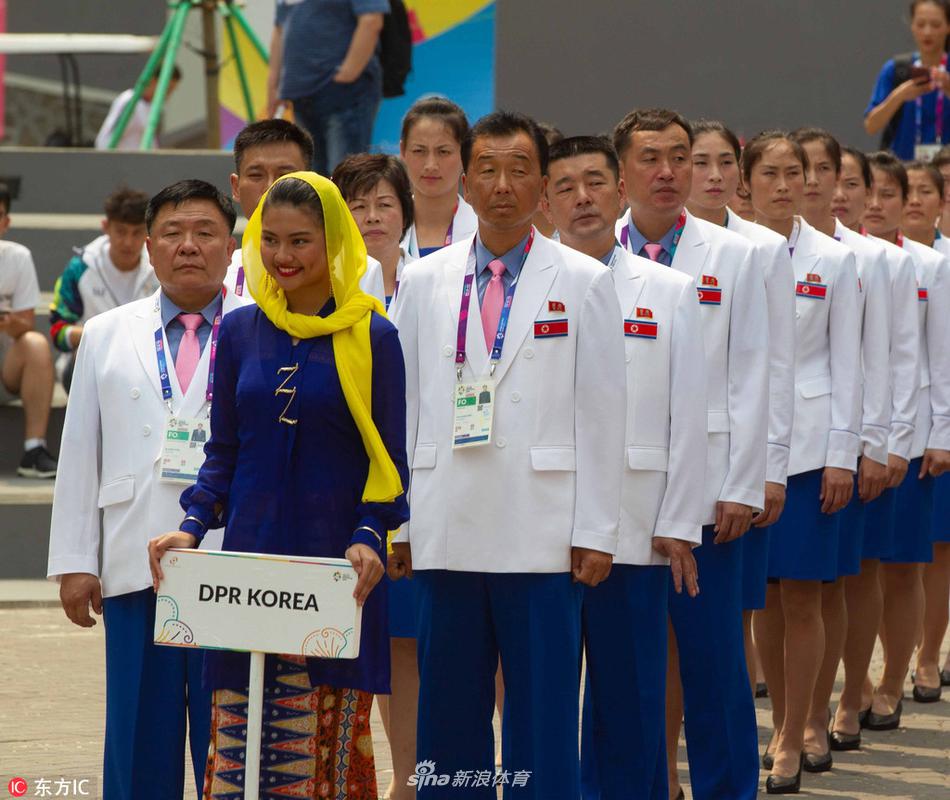 朝鲜选手升旗仪式激动落泪