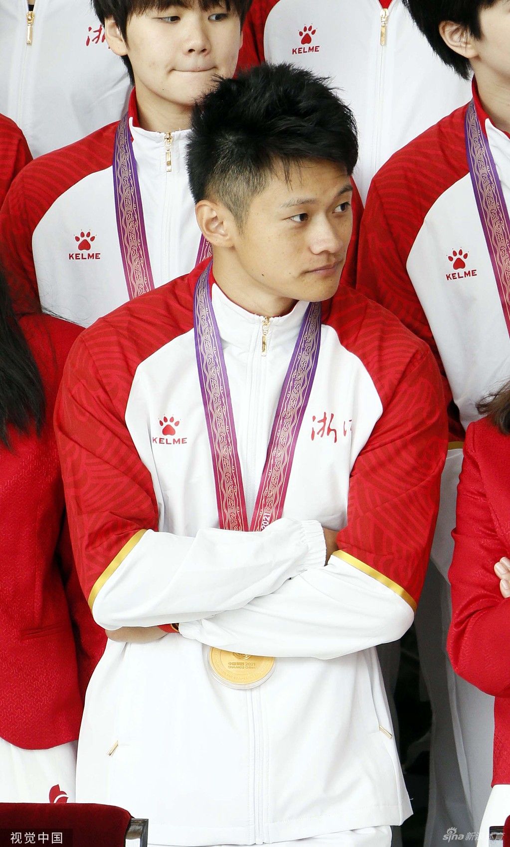 杨倩管晨辰汪顺出席浙江奥运全运表彰大会