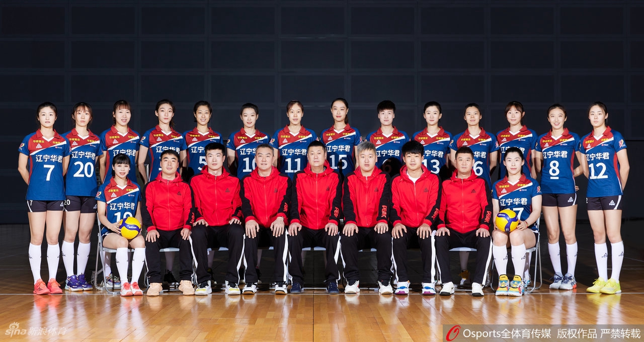 辽宁女排拍摄排超联赛官方写真