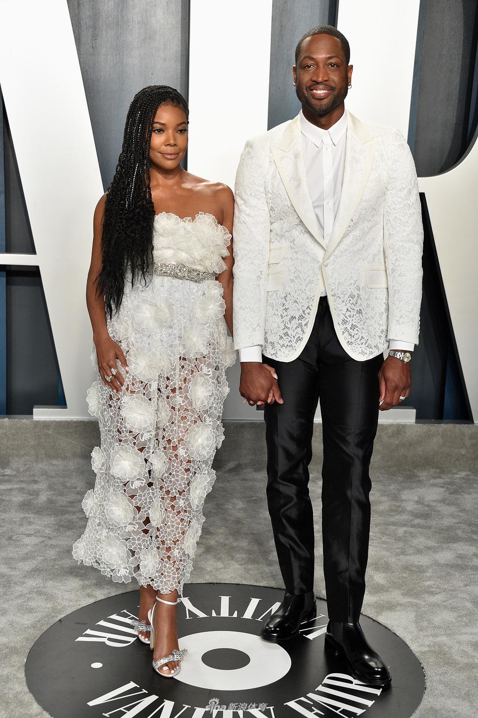 韦德携尤尼恩现身名利场派对