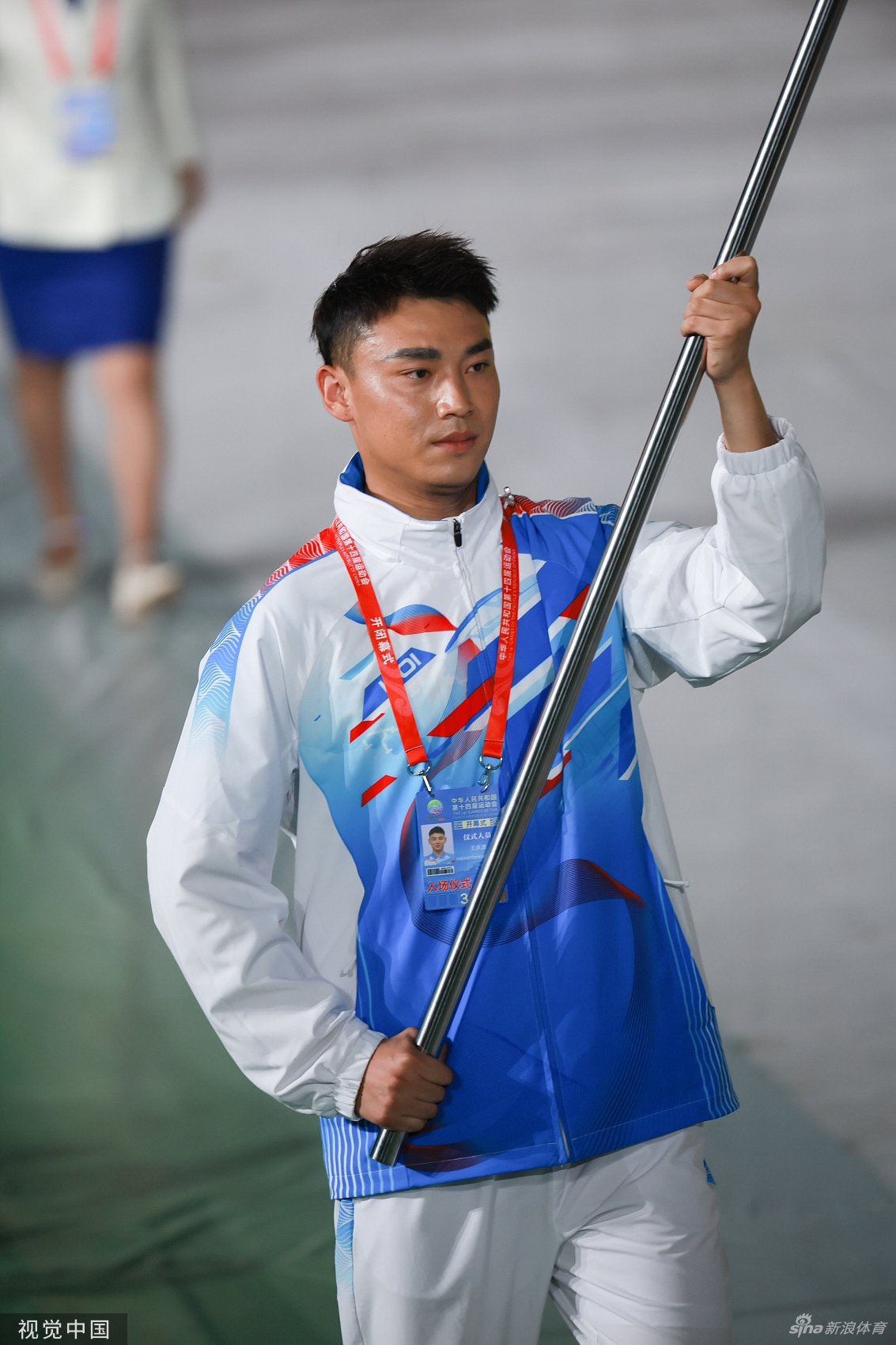 全运会各省市运动员入场 全红婵朱婷领衔