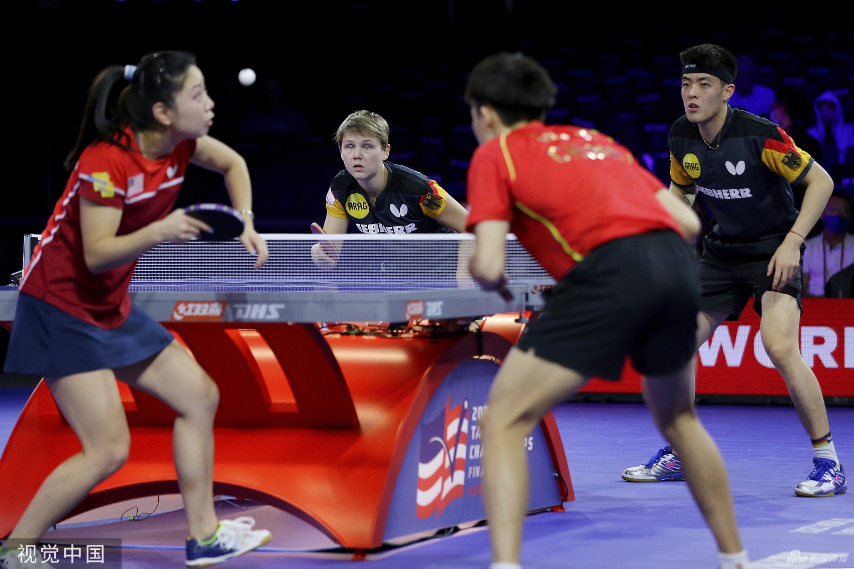 [世乒赛]中美组合林高远/张安3-1德国组合