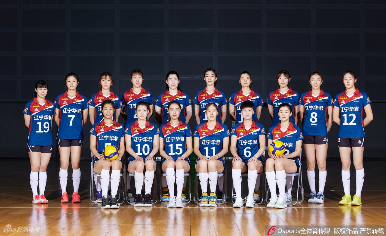 辽宁女排拍摄排超联赛官方写真