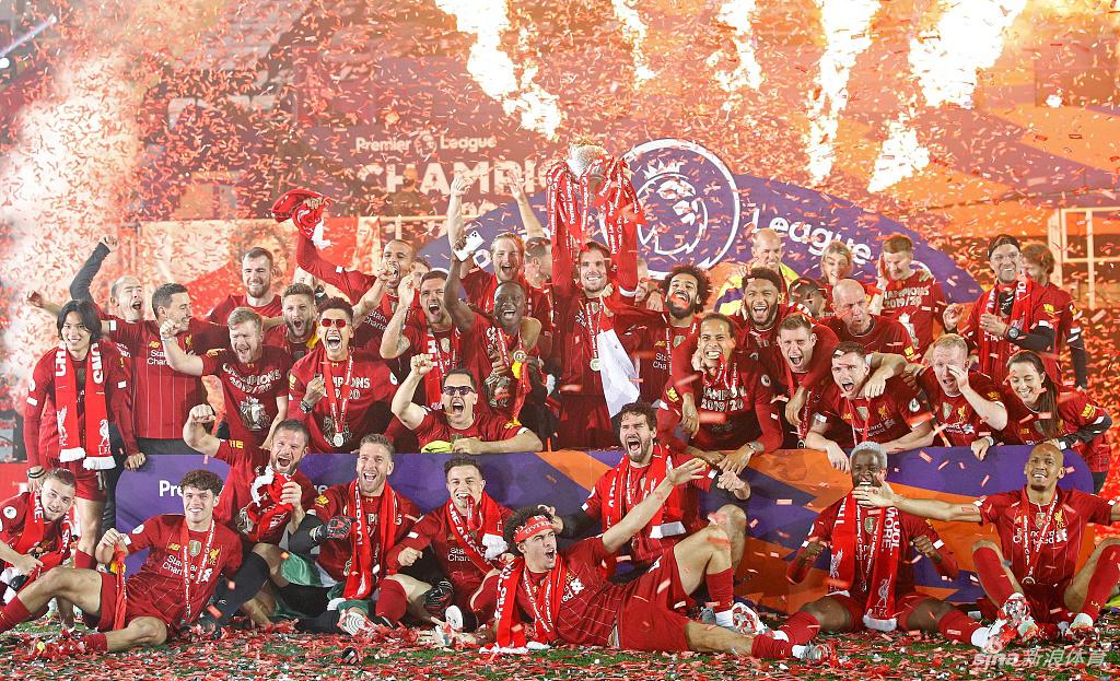 [英超]利物浦5-3切尔西 红军主场夺冠庆祝