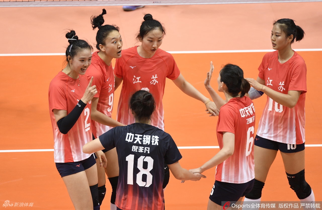 [全运女排]江苏女排3-2力克天津
