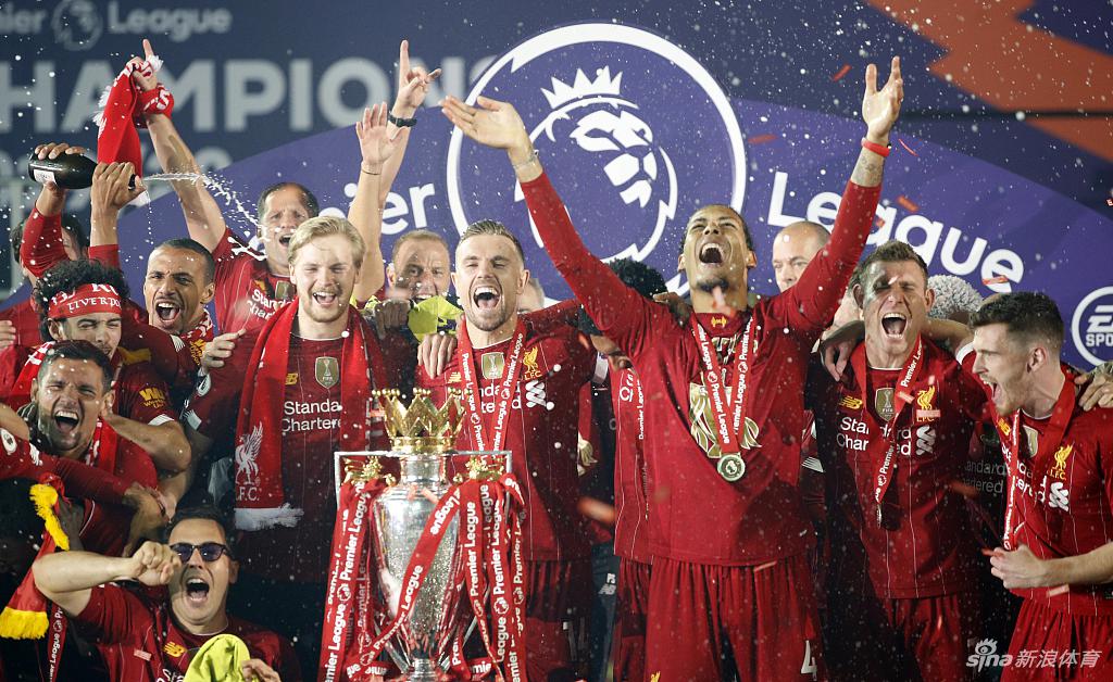 [英超]利物浦5-3切尔西 红军主场夺冠庆祝