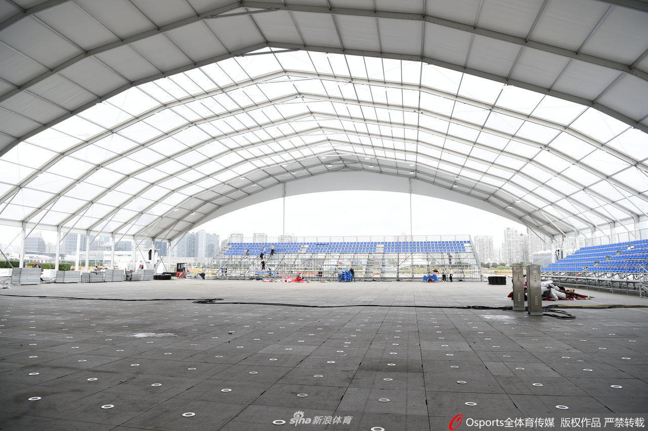 上海拆除NBA中国赛宣传海报 赛前训练取消场面冷清