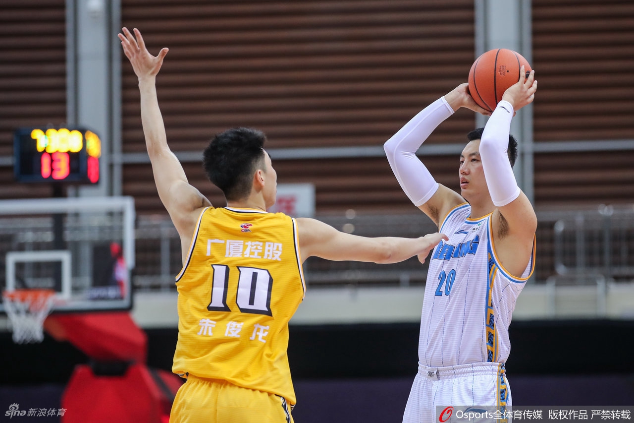[CBA季前赛]广厦61-59北京 孙铭徽罚球绝杀