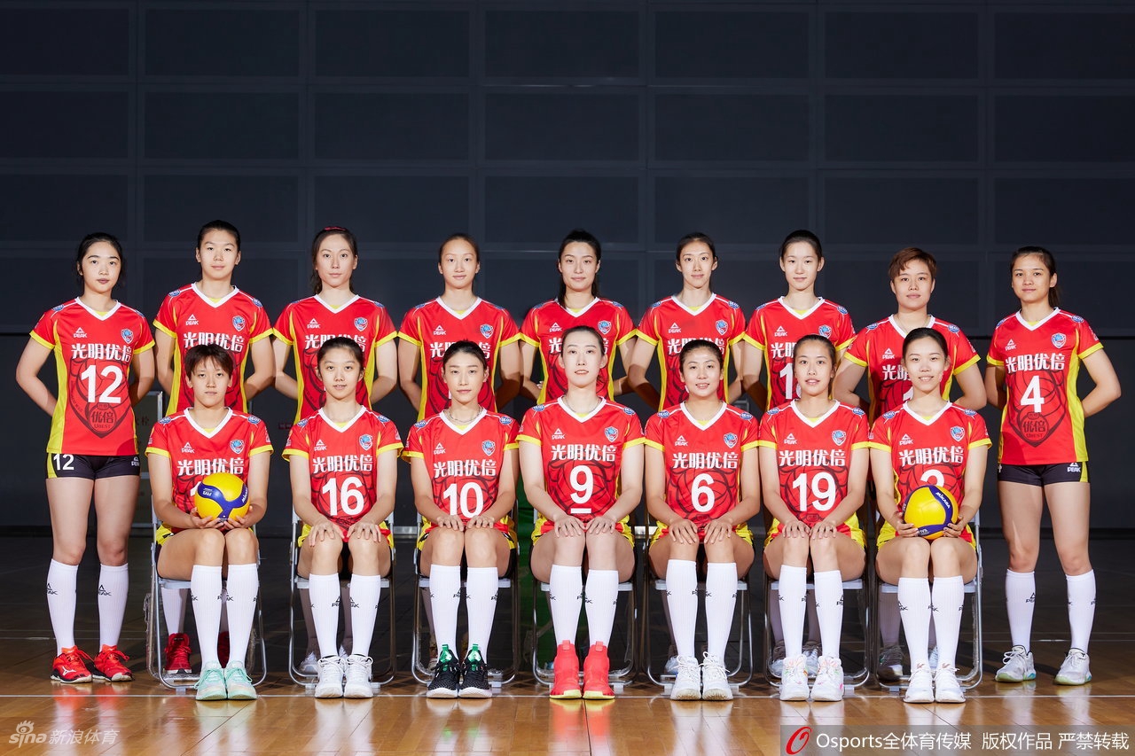 上海女排拍摄排超联赛官方写真