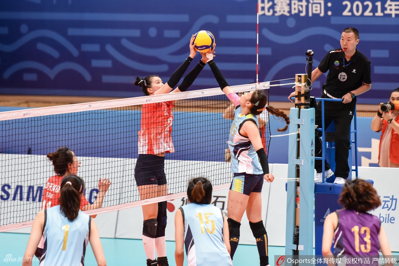 [全运女排]江苏女排3-2力克天津