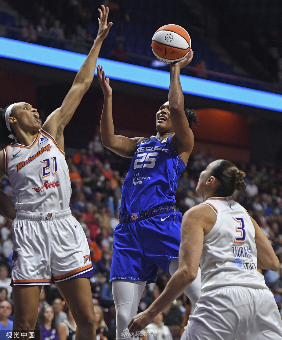 wnba常规赛菲尼克斯水星6387康涅狄格太阳