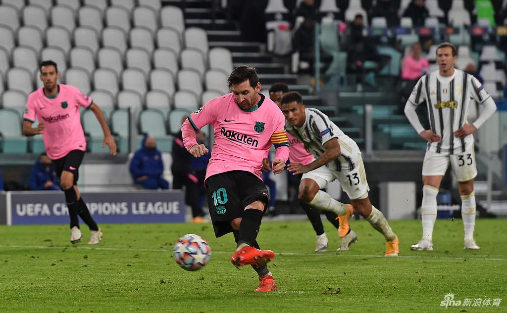 [欧冠]巴萨2-0完胜尤文 梅西点球+助攻