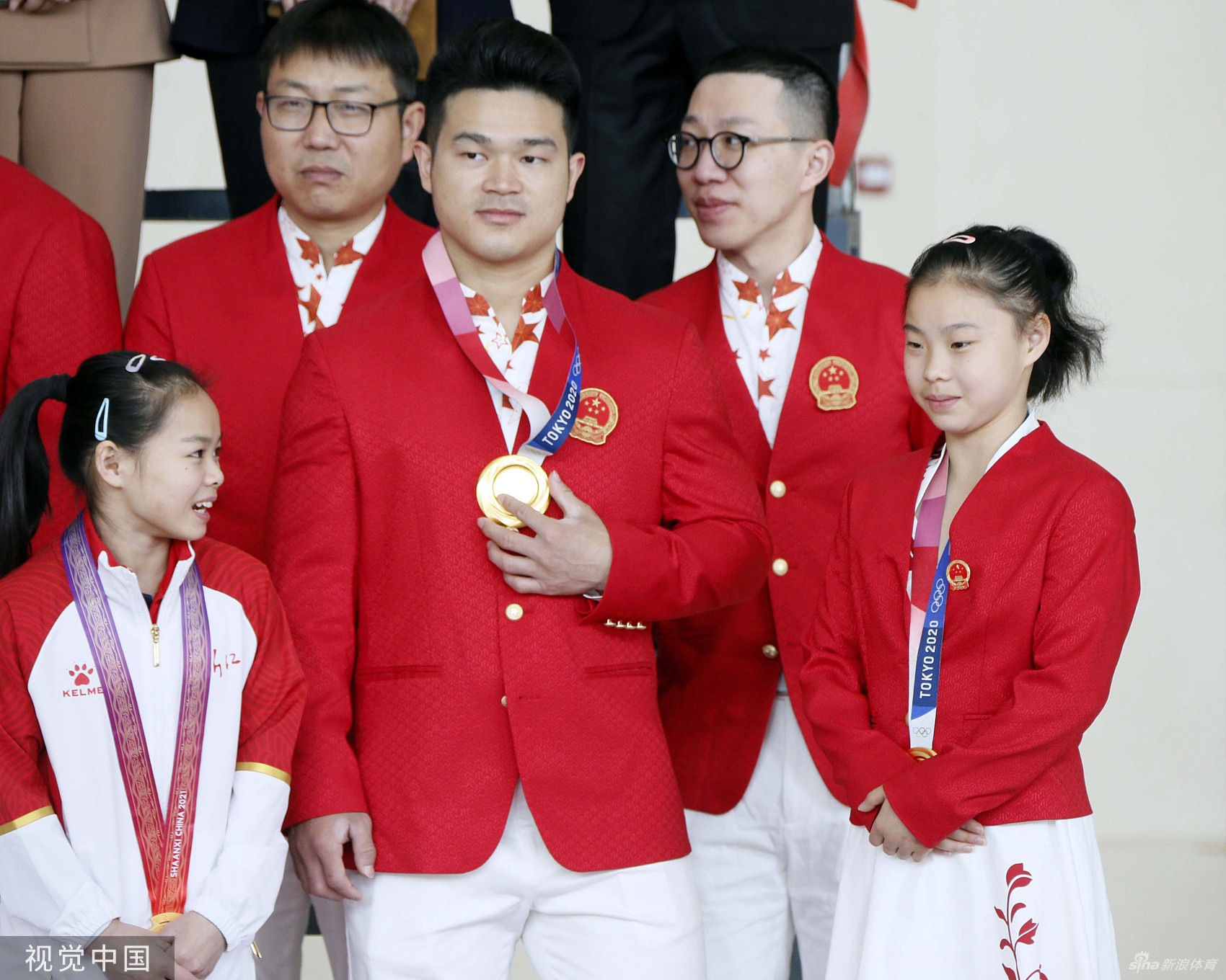 杨倩管晨辰汪顺出席浙江奥运全运表彰大会