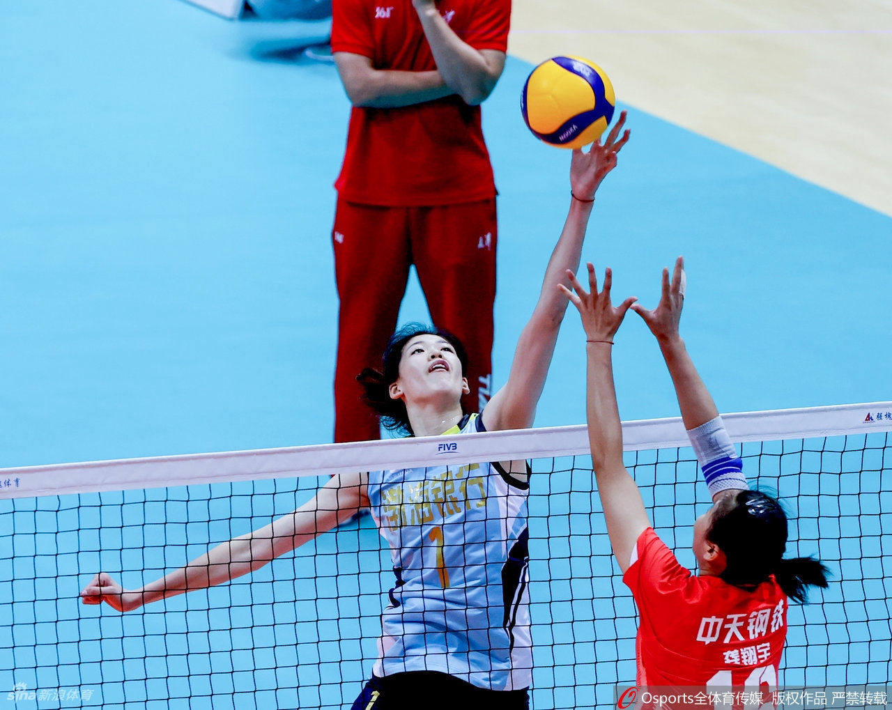 [全运女排]江苏女排3-2力克天津