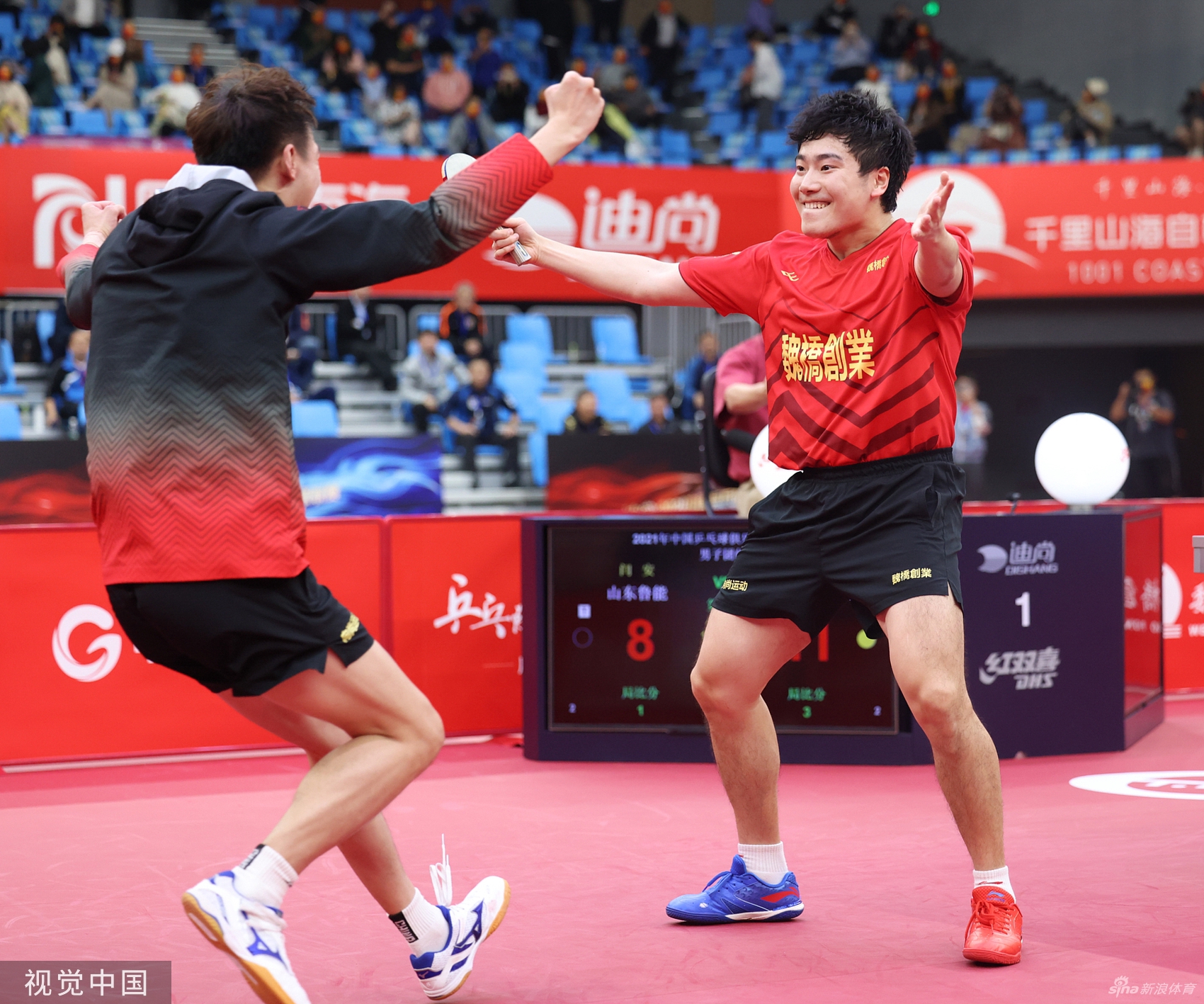 [乒超]山东魏桥击败鲁能夺冠 梁靖获MVP