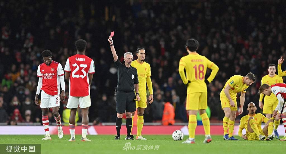 [英联杯]十人阿森纳0-2利物浦