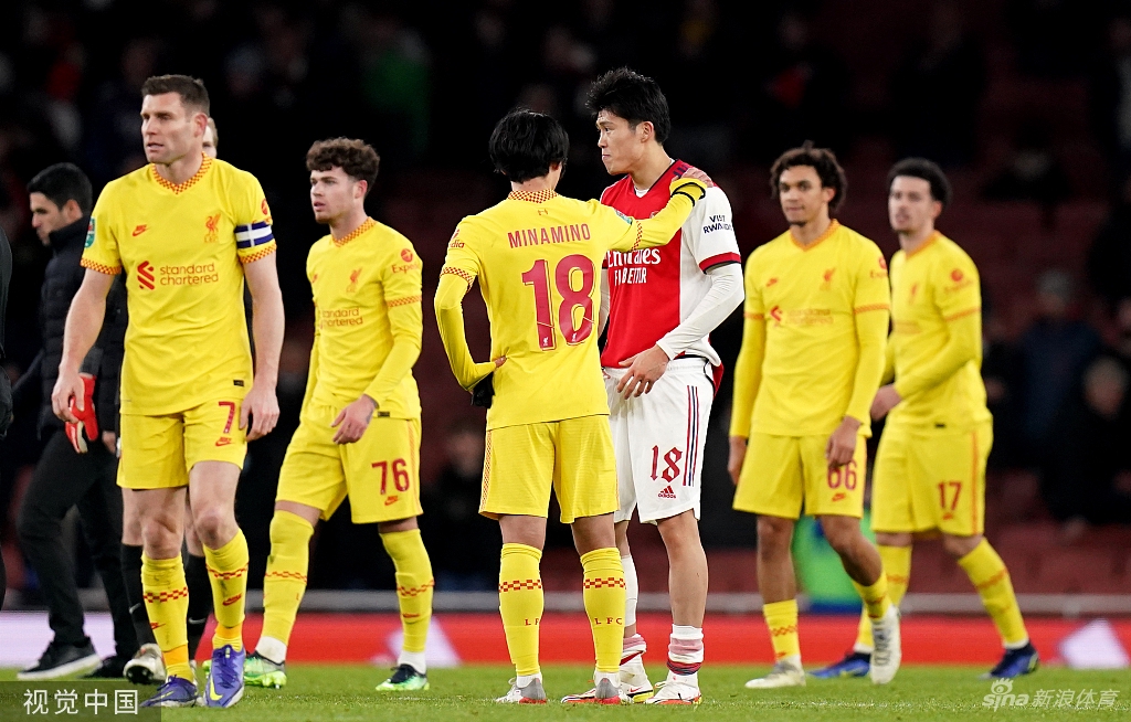 [英联杯]十人阿森纳0-2利物浦