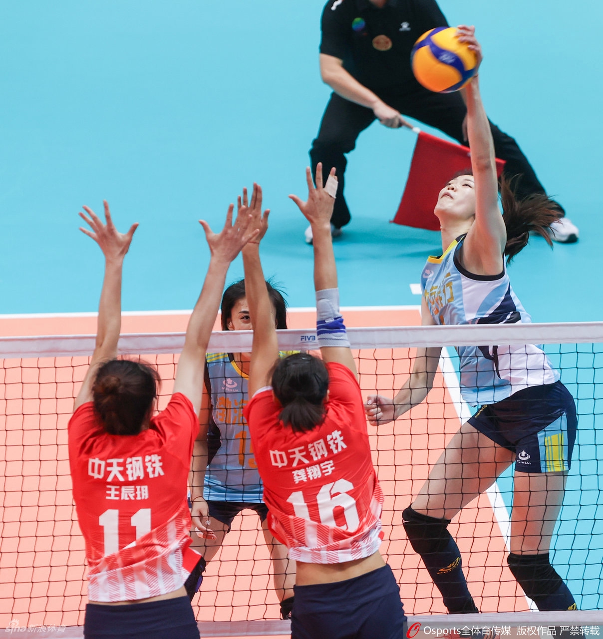 [全运女排]江苏女排3-2力克天津