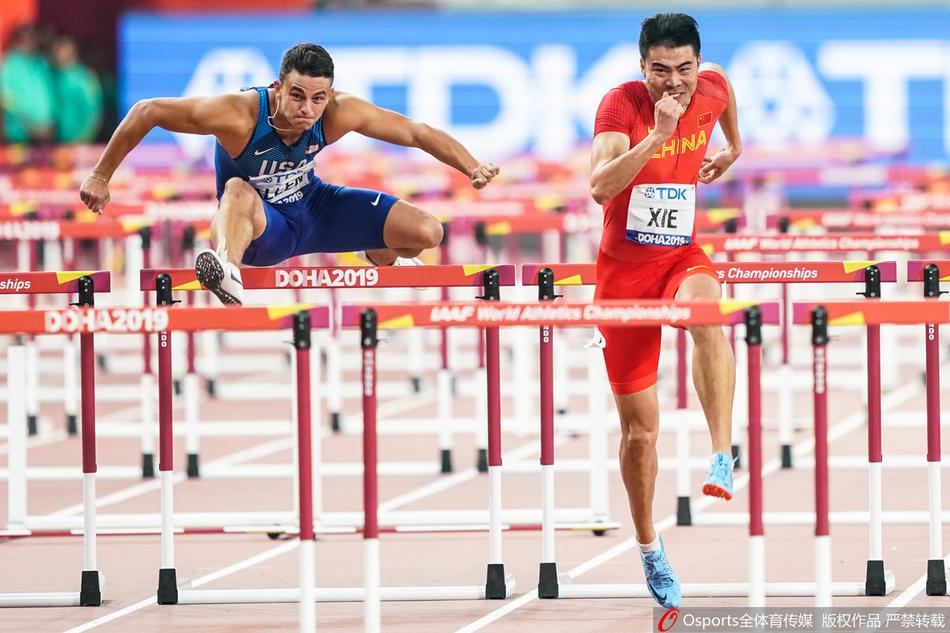 男子110米栏决赛谢文骏第4