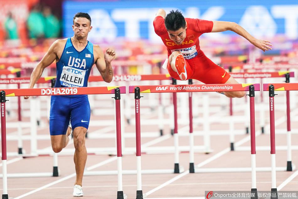 男子110米栏决赛谢文骏第4