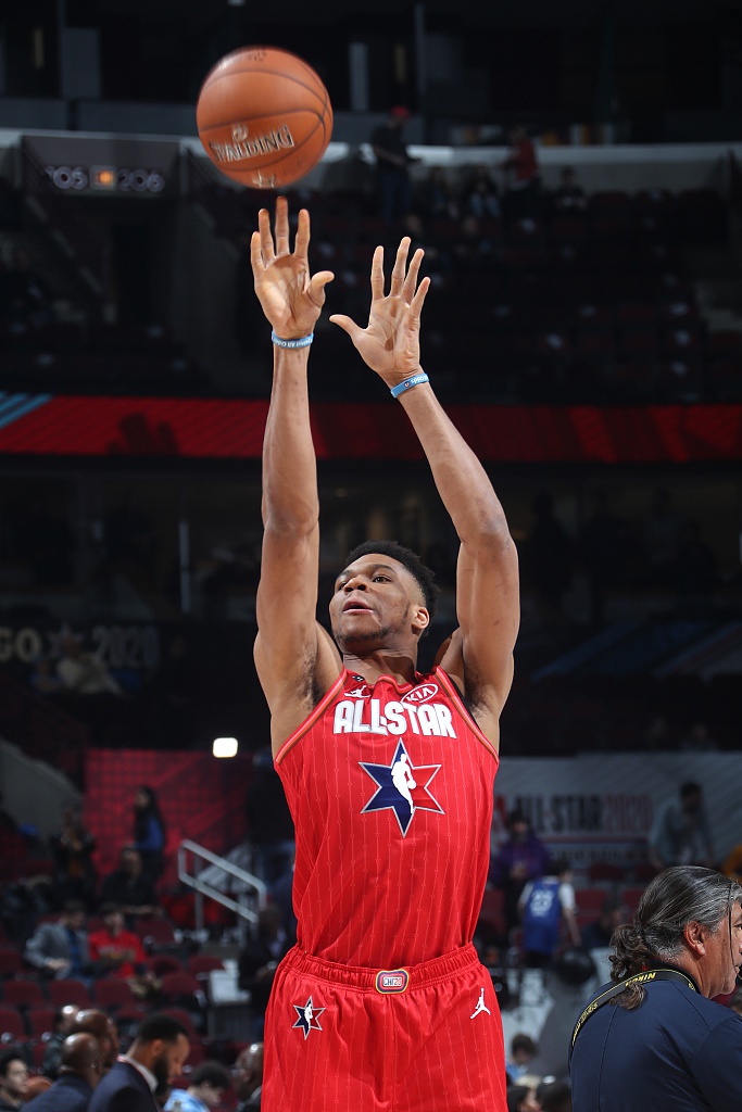 [2020NBA全明星赛]字母哥队155-157詹姆斯队