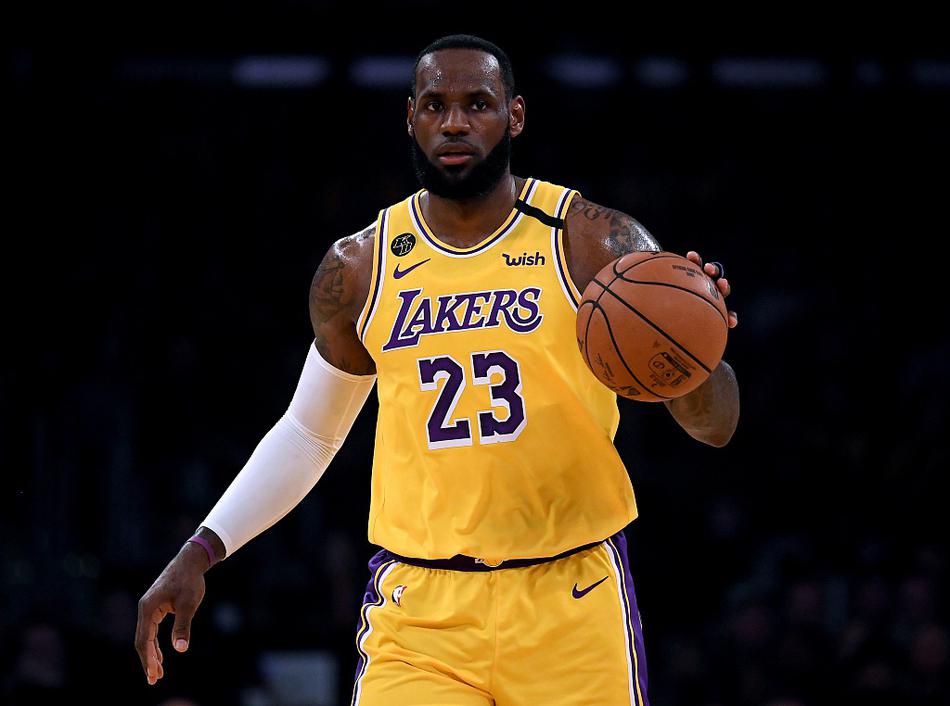 詹姆斯在比赛中