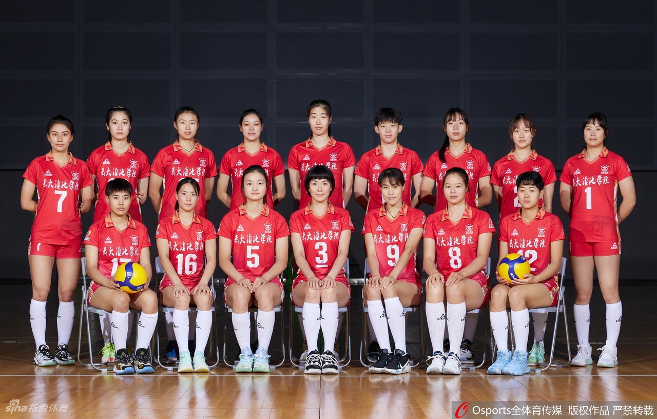 云南女排拍摄排超联赛官方写真