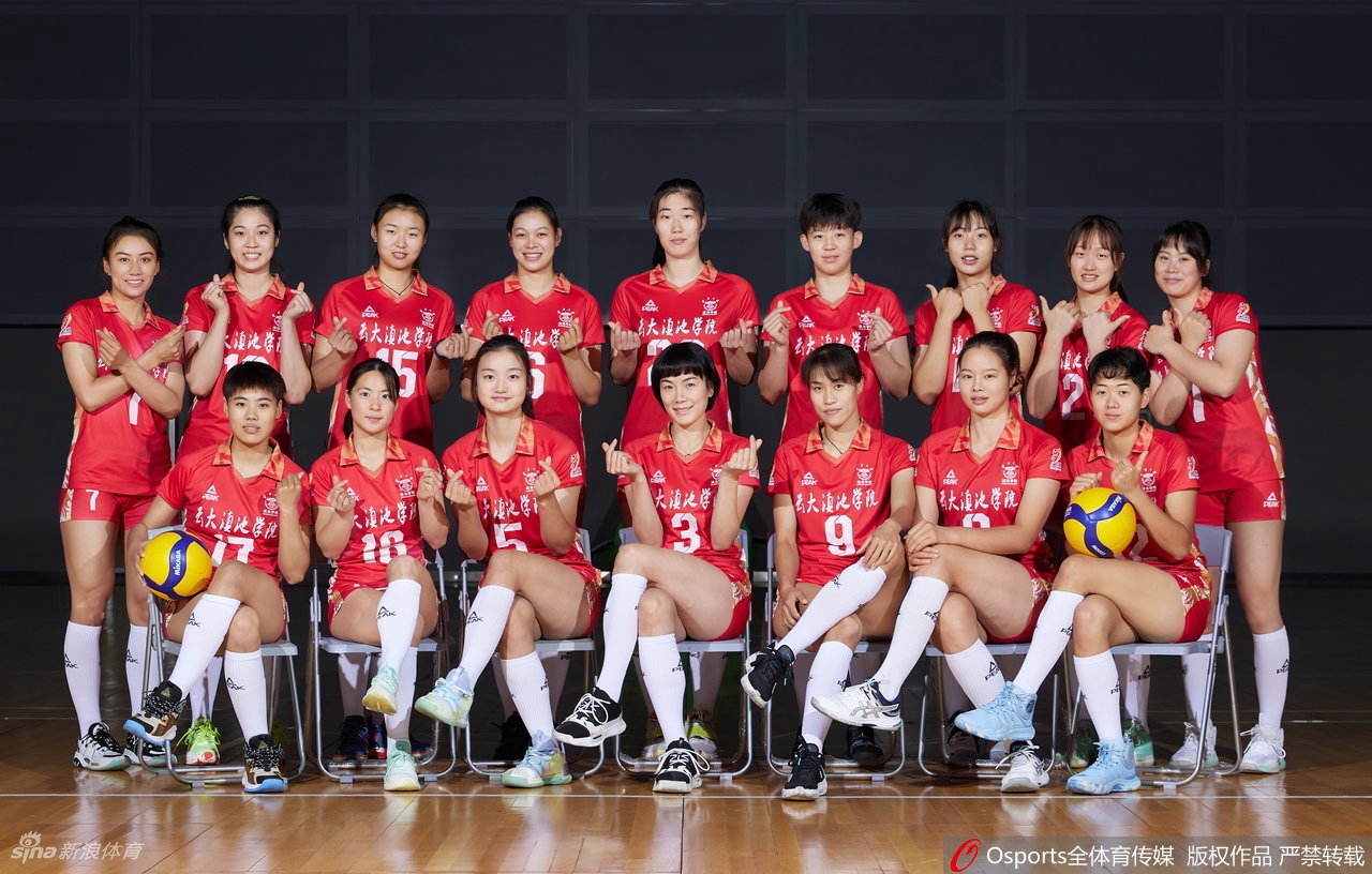 云南女排拍摄排超联赛官方写真