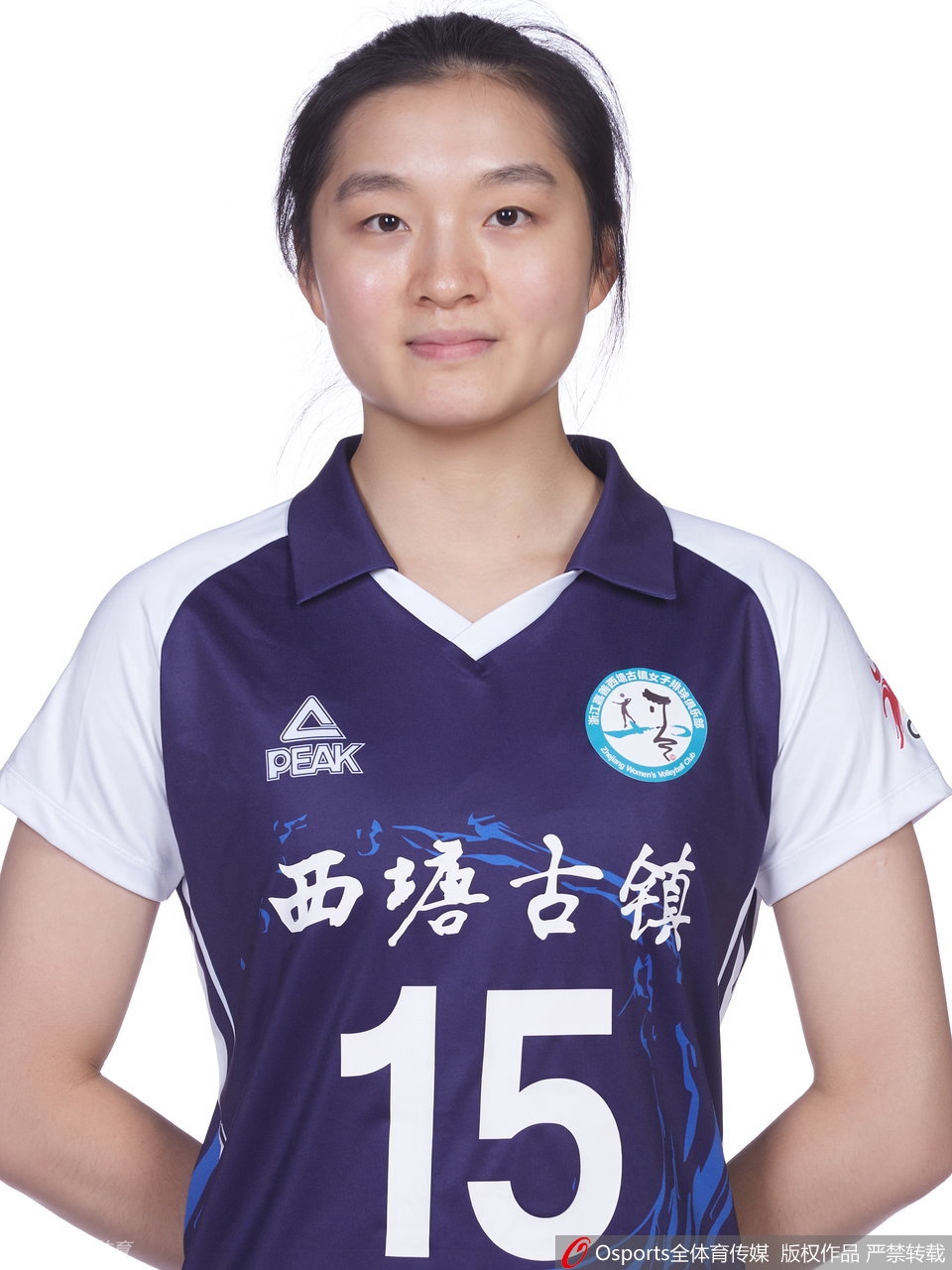 浙江女排拍摄排超联赛官方写真