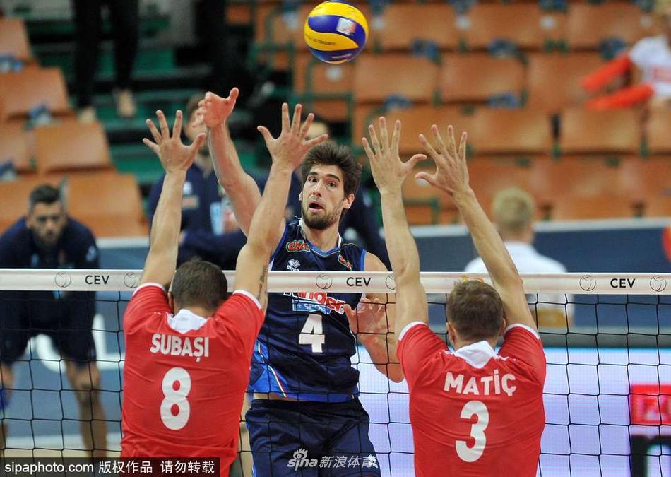 欧洲男排锦标赛附加赛意大利3-0土耳其