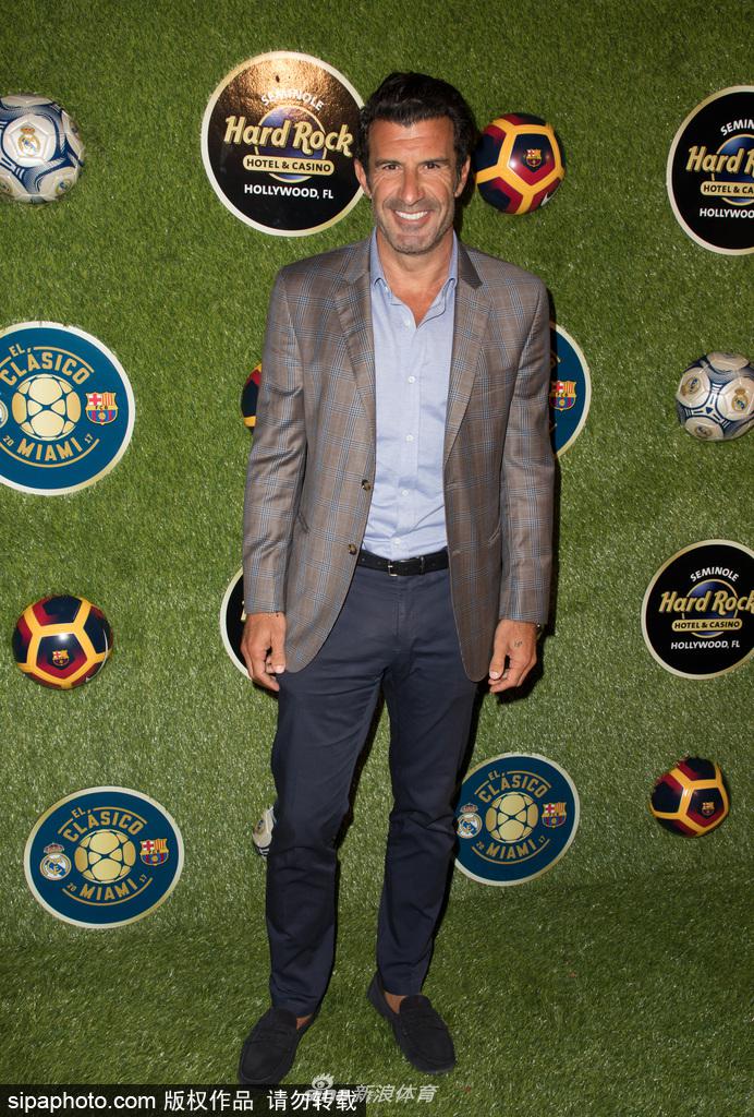 迈阿密,葡萄牙球星路易斯-菲戈(luis figo)现身迈阿密参加音乐节活动