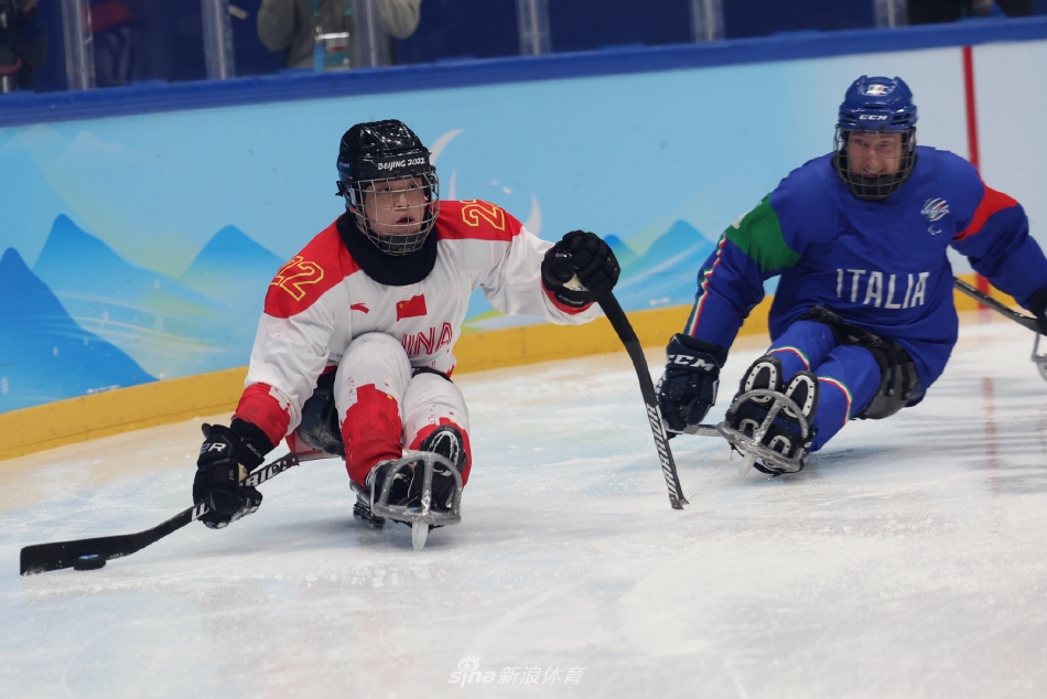 冬残奥会男子冰球中国VS意大利