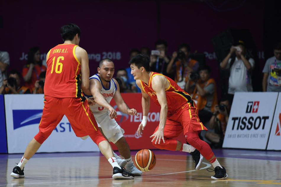 亚运会男篮小组赛：中国82-80菲律宾