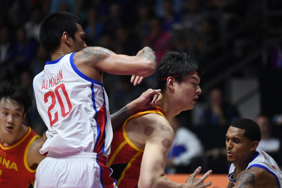 亚运会男篮小组赛：中国82-80菲律宾