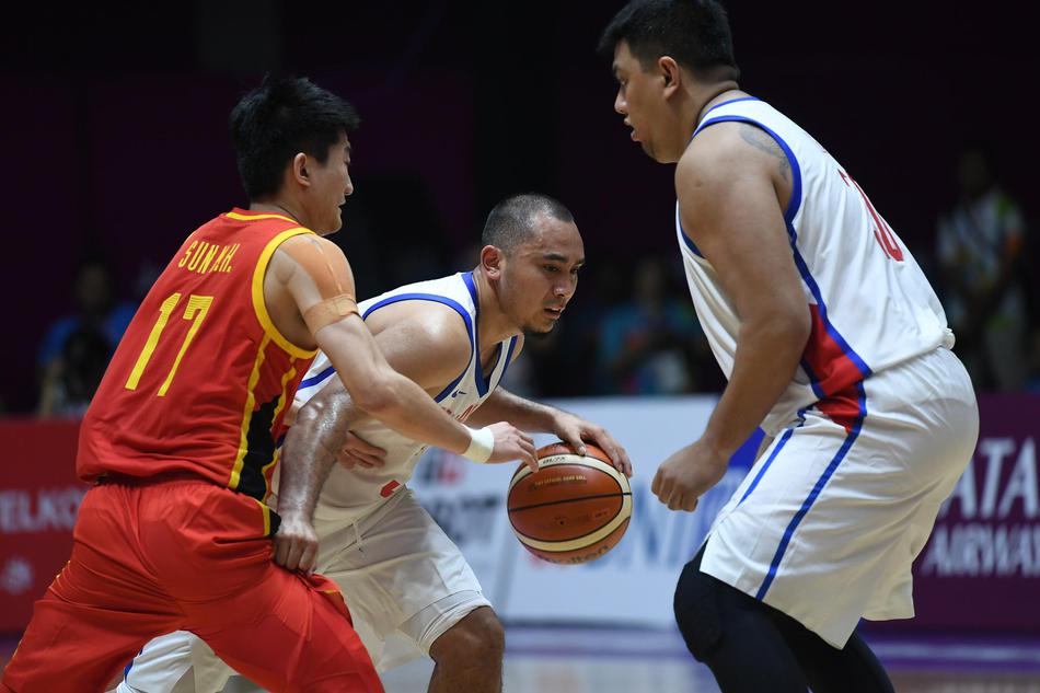 亚运会男篮小组赛：中国82-80菲律宾